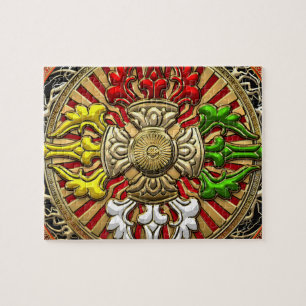 [100] Tibetan Double Dorje Mandala Legpuzzel