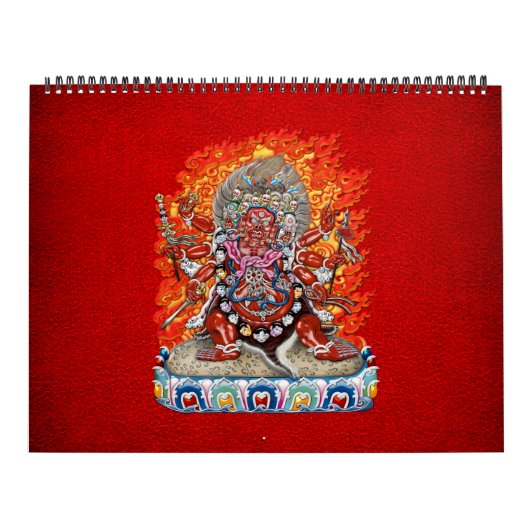 [100] Tibetan Thangka - Wrathful Deity Hayagriva Kalender (Hoes)