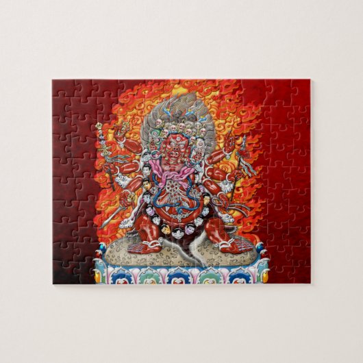 [100] Tibetan Thangka - Wrathful Deity Hayagriva Legpuzzel (Horizontaal)