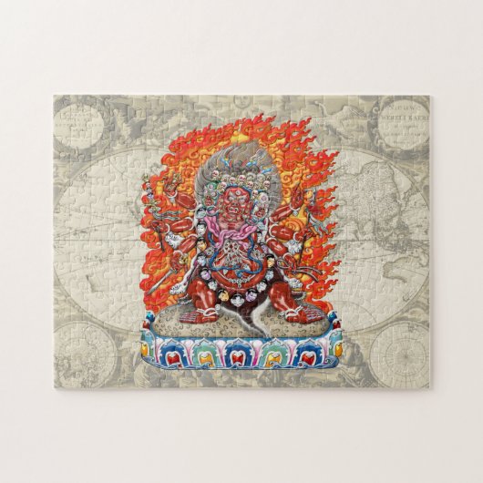 [100] Tibetan Thangka - Wrathful Deity Hayagriva Legpuzzel (Horizontaal)