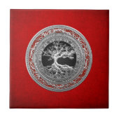 [100] Treasure Trove: Celtic Tree of Life [Silver] Tegeltje (Voorkant)