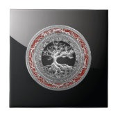 [100] Treasure Trove: Celtic Tree of Life [Silver] Tegeltje (Voorkant)