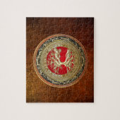 [100] Treasure Trove: Celtische boom of Life [Goud Legpuzzel (Verticaal)