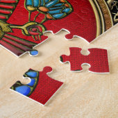 [100] Treasure Trove: Egyptische valk Legpuzzel (Zijkant)