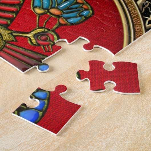 [100] Treasure Trove: Egyptische valk Legpuzzel (Zijkant)