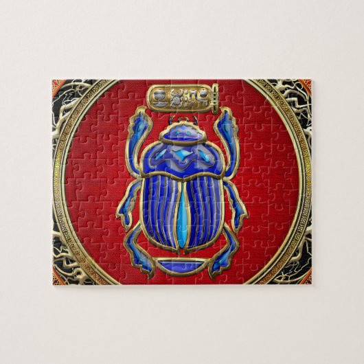 [100] Treasure Trove: Oude Egyptische Scarab Legpuzzel (Horizontaal)