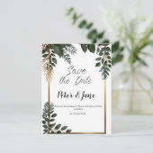 100+ Trouw uitnodiging om de datum te reserveren (Staand voorkant)