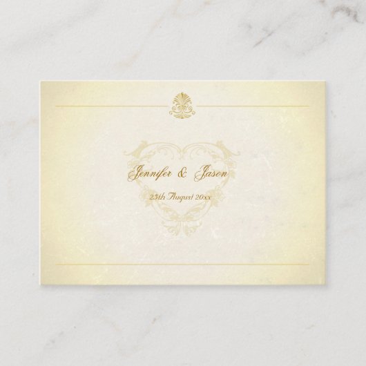 100 Trouwbehuizingen perkamentpapier Informatiekaartje (Voorkant)