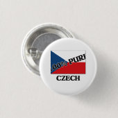 100 % TSJECHIË RONDE BUTTON 3,2 CM (Voorkant /achterkant)