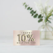 100 TUSSENVOEGSEL QRCODE 10%OFF Douane Logo Roos G Visitekaartje (Staand voorkant)