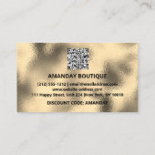 100 TUSSENVOEGSEL QRCODE 30%OFF Logo Goud Dank u Visitekaartje (Achterkant)