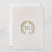 100 uitnodiging van Birthday Belle Epoche Mucha (Achterkant)