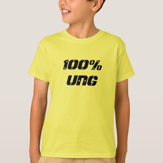 100% Ung| 100% Jong T-shirt (Voorkant)