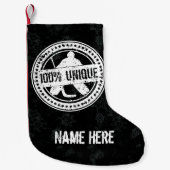 100% Unieke Hockey Goalie Kerst Stocking Kleine Kerstsok (Voorkant)