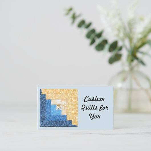 100 unieke Visitekaartjes voor Quilt Design (Staand voorkant)