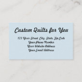 100 unieke Visitekaartjes voor Quilt Design (Achterkant)