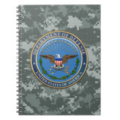 [100] US Ministerie van Defensie (DOD) Embleem [3D Notitieboek (Voorkant)