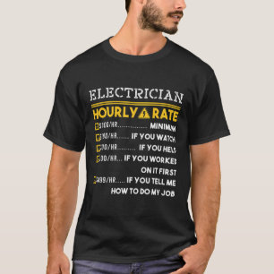 100 uur electriciër t-shirt