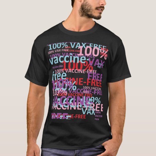 100% VACCINEVRIJ KLLAGE T-SHIRT (Voorkant)