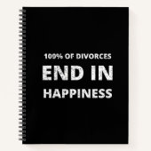 100% van de echtscheidingen eindigt in een geluksb notitieboek (Voorkant)