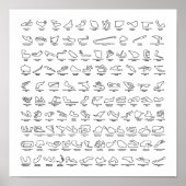 100 van de Wereld Beste Racetracks Poster (Voorkant)