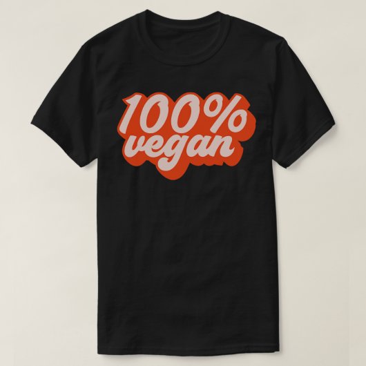 100 Vegan 1 T-shirt (Design voorkant)