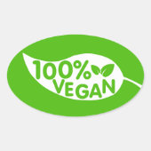 100% Vegan Culinaire Label (Voorkant)