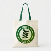 100% Vegan Ethical Kind Living Duurzaam Tote Bag (Voorkant)