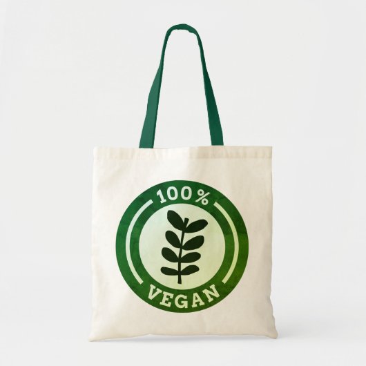 100% Vegan Ethical Kind Living Duurzaam Tote Bag (Voorkant)