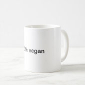 100% vegan mok (Voorkant rechts)