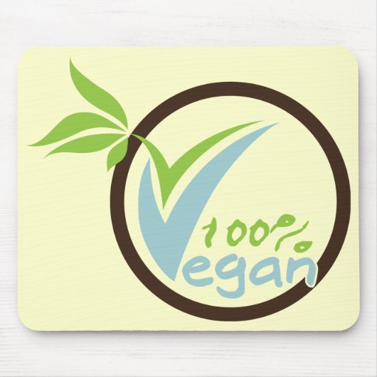 100% Vegan Muismat (Voorkant)