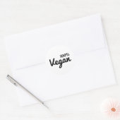 100% Vegan Oval Stickers (Envelop)