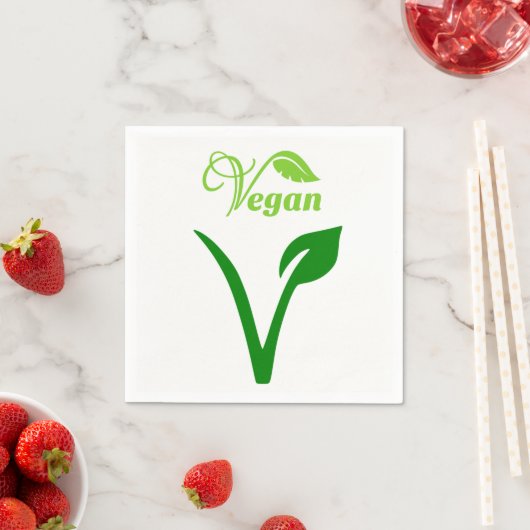 100% Vegan Paper Napkins Servet (Insitu)