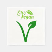 100% Vegan Paper Napkins Servet (Voorkant)