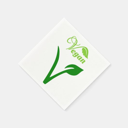 100% Vegan Paper Napkins Servet (Hoek)