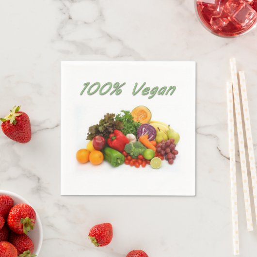 100% Vegan Paper Napkins Servet (Insitu)
