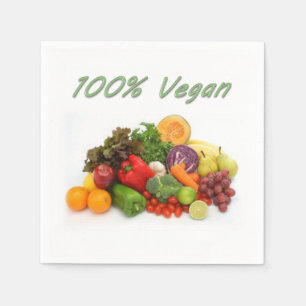 100% Vegan Paper Napkins Servet