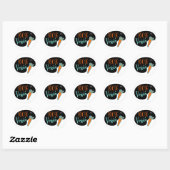 100 % Vegan Ronde Sticker (Vel)