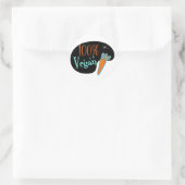 100 % Vegan Ronde Sticker (Tas)