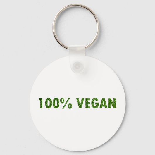 100% Vegan Sleutelhanger (Voorkant)