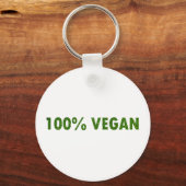 100% Vegan Sleutelhanger (Voorkant)