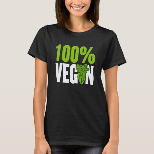 100 vegan t-shirt (Voorkant)