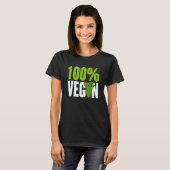 100 vegan t-shirt (Voorkant volledig)