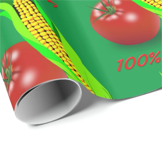 100% Vegan Wrapping Paper Cadeaupapier (Rol Hoek)