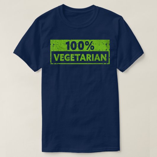 100 Vegetarian  Vegetable Vegetarian Plant Funny V T-shirt (Design voorkant)