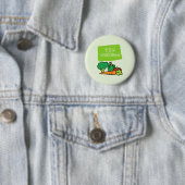 100% Vegetarisch en Trots Ronde Button 5,7 Cm (In situ)