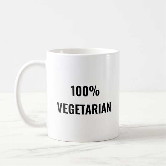 100% Vegetarisch Koffiemok (Links)