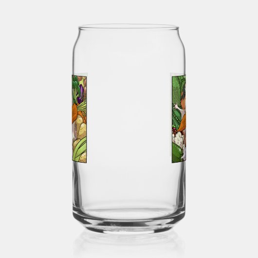 100% veggie gelukkig cavia met wortel blikvorm glas (Rechts)