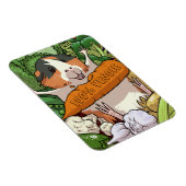 100% veggie gelukkig cavia met wortel magneet (Rechterzijde)