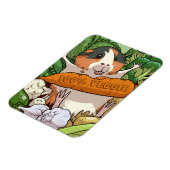 100% veggie gelukkig cavia met wortel magneet (Linkerzijde)